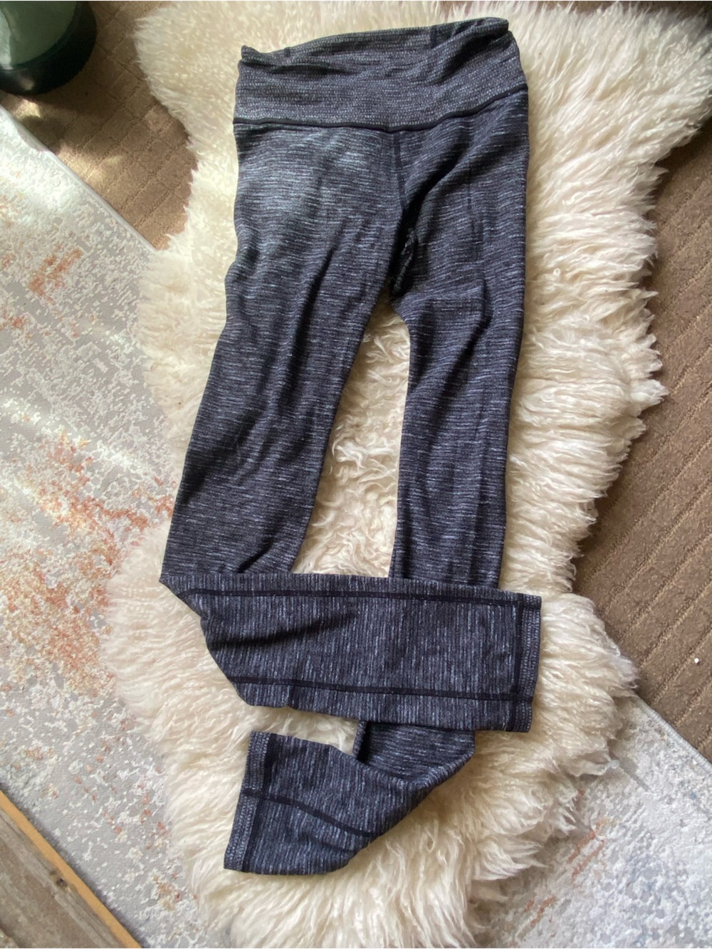 lululemon Heathered Grey High-Rise Leggings